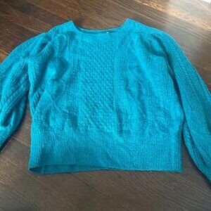 1. State Beautiful blue and cozy sweater